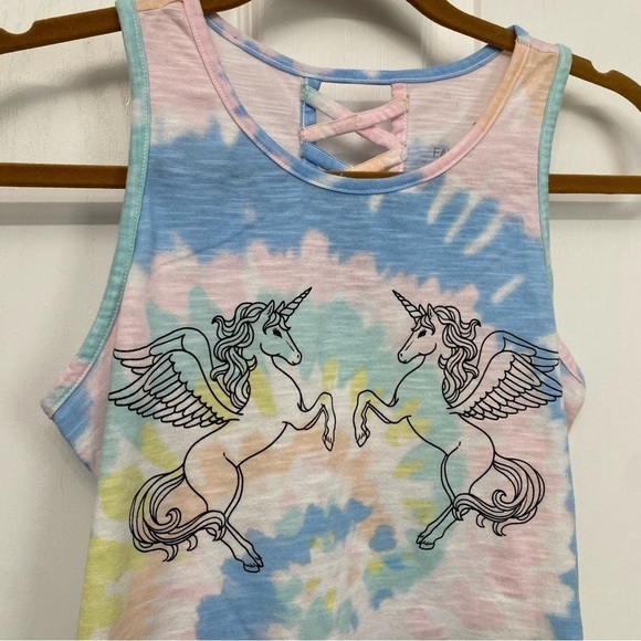 So Unicorn Sleeveless Tie-Dye Tank Top XL 14/16 - Picture 3 of 10